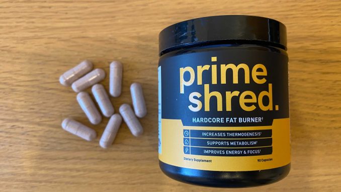 primeshred bottle and capsules